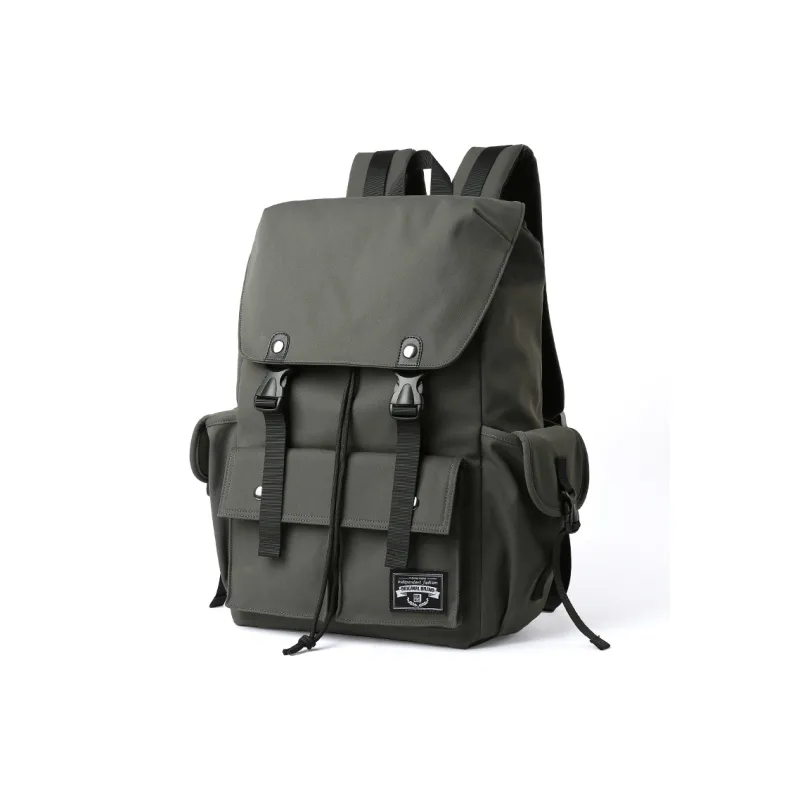 MOYYI Oxford Backpack Men's Dark Green Black Gray-0
