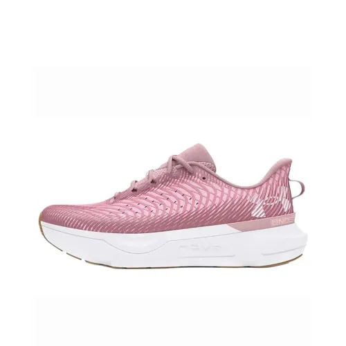 Under Armour Cushioned Slip Resistant Low Top Running Shoes Women's Pink