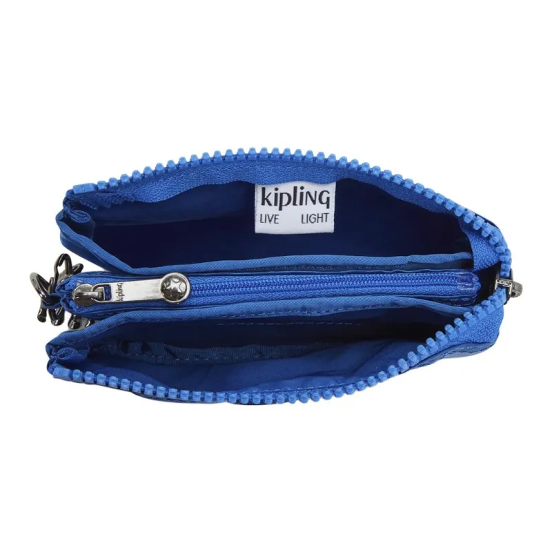 Kipling Recycled Polyamide Wallet Small Size Women's Satin Blue-3