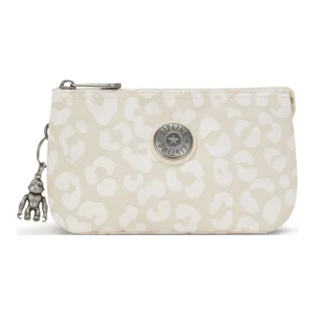 Kipling Polyamide With Polyester Wallet Storage Bag, Clutch Large Size Women's White