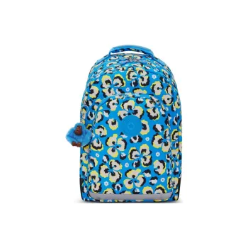 Kipling Recycled Polyester Backpack Large Size Women's Blue & Multicolor