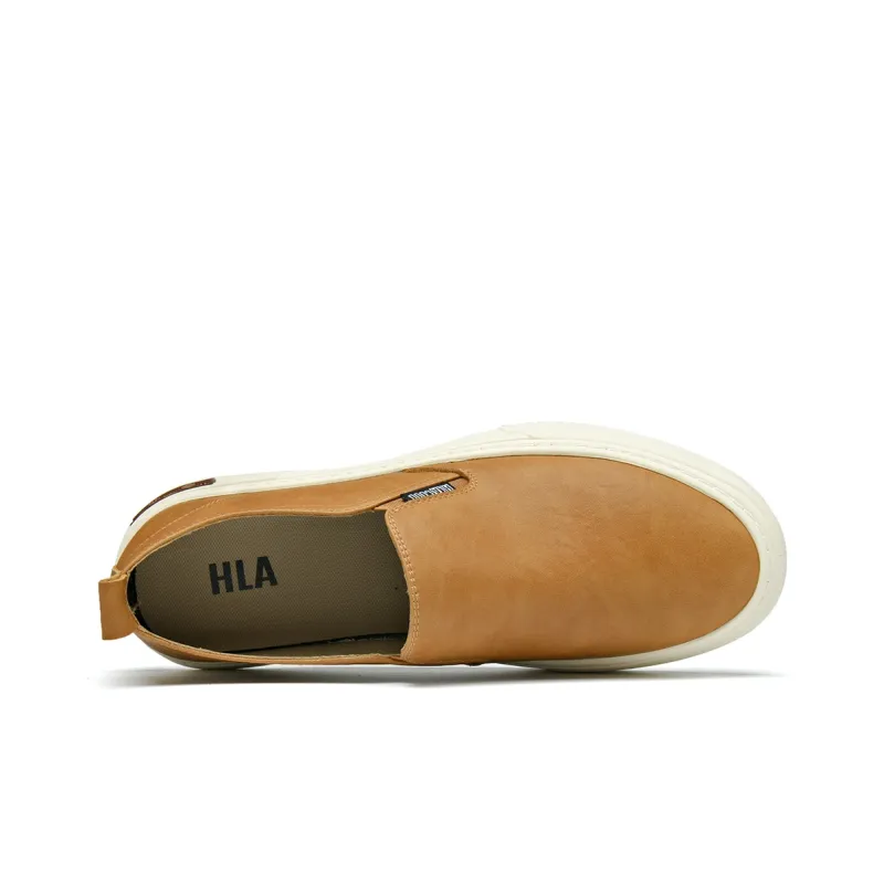 HLA Vintage Platform Slip-on Skateboard Shoes For Men Breathable And Comfortable Casual Shoes Men's-9