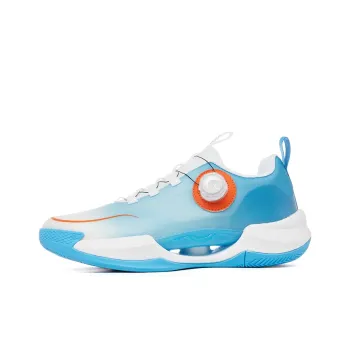 VOIT Basketball Shoes Unisex Low Top White Blue