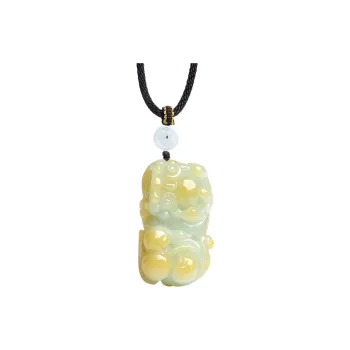 With The Heart Of The Jade Bean Type Jadeite Necklaces Unisex