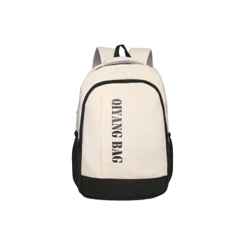 MOK Nylon Backpack Unisex Black/Yellow/Blue/Brown