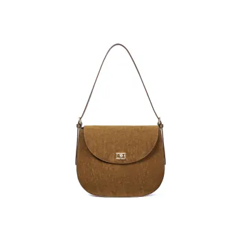 RED DRAGONFLY Cow Leather Crossbody Handbag, Shoulder Bag Regular Women's Caramel/Coffee