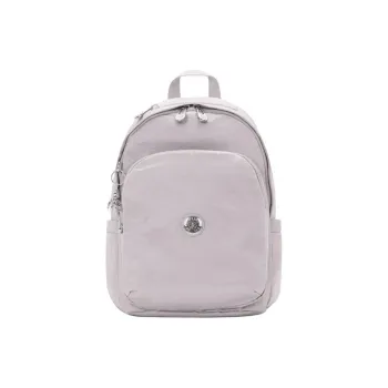 Kipling Polyamide Backpack Medium Size Women's Bright Silver