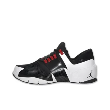 JORDAN Alpha Trunner Black White Gym Red