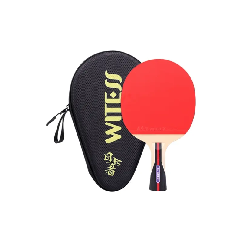WITESS Ping Pong Paddles Unisex All Wood Black/Red-7