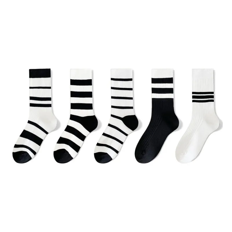 MIIOW Mid-Calf Socks Women's 5 Pack-8