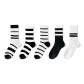 Black White Multi-Stripes, Black White Wide Stripes, Black White Pinstripe, Black White Double Stripe, White Three Stripes