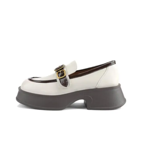 DAPHNE Platform Shoes Women's Beige Brown