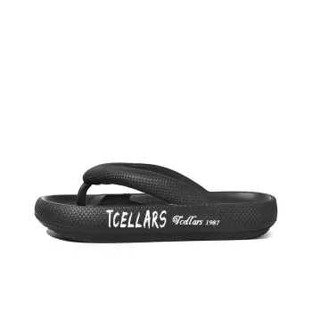TCELLARS Graffiti Quiet Odor Resistant Abrasion Resistant Slip Resistant Quick Drying Antibacterial Flip Flops Unisex