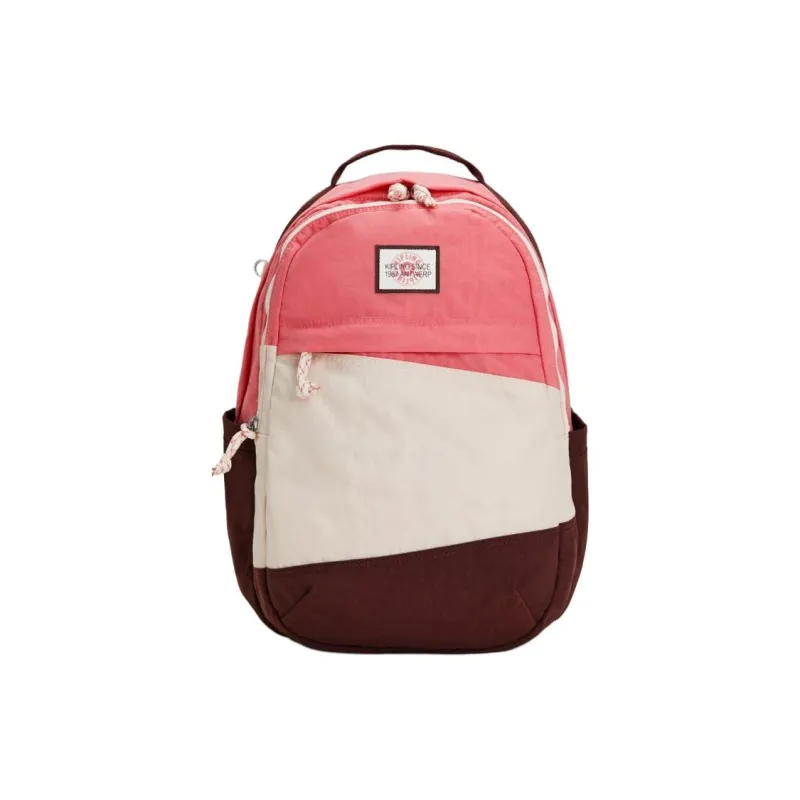 Kipling Polyamide Backpack Large Size Women's Valley Double Pink-0