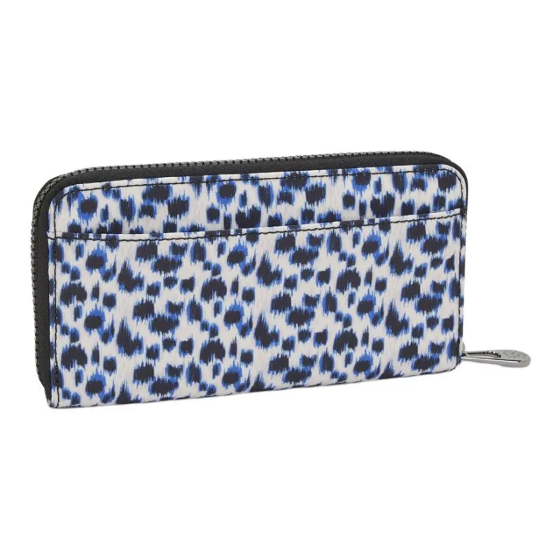Kipling Recycled Polyester Wallet Large Size Women's Curious Leopard Print-2