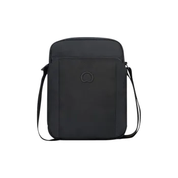 DELSEY Polyester Crossbody Bag Shoulder Bag Medium Size Men's Black/Black Camouflage
