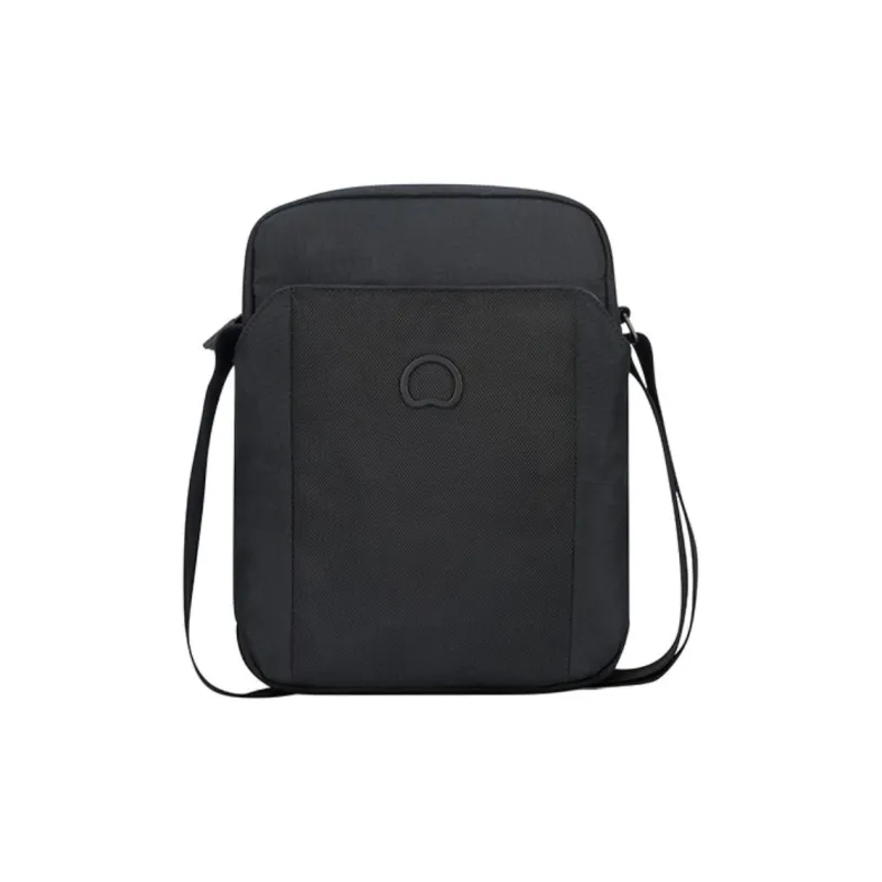 DELSEY Polyester Crossbody Bag Shoulder Bag Medium Size Men's Black/Black Camouflage-0
