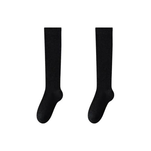 Left Divided By Right Mid Calf Socks Women's 2 Pack