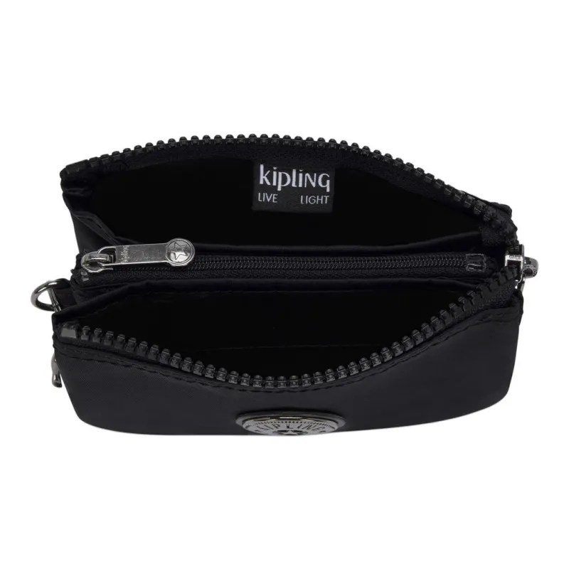Kipling Recycled Polyamide Wallet Small Size Women's Black-3