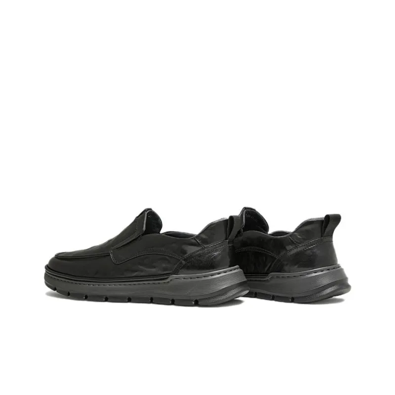 Tata Abrasion Resistant Low Top Casual Shoes Men's Black-4