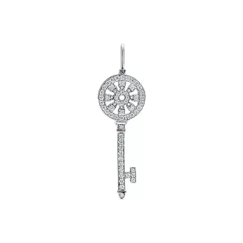 TIFFANY & CO. Platinum Pendants Unisex Silver