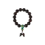 Blessing Wealth Lacquer Beaded Bracelet-Green Gold