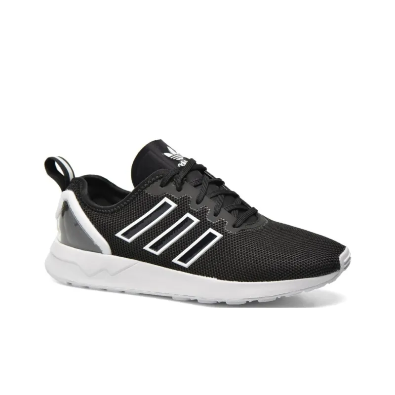 Adidas Originals Zx Flux Cozy Wear Resistant Running Shoes Black Unisex 'Black White'-2