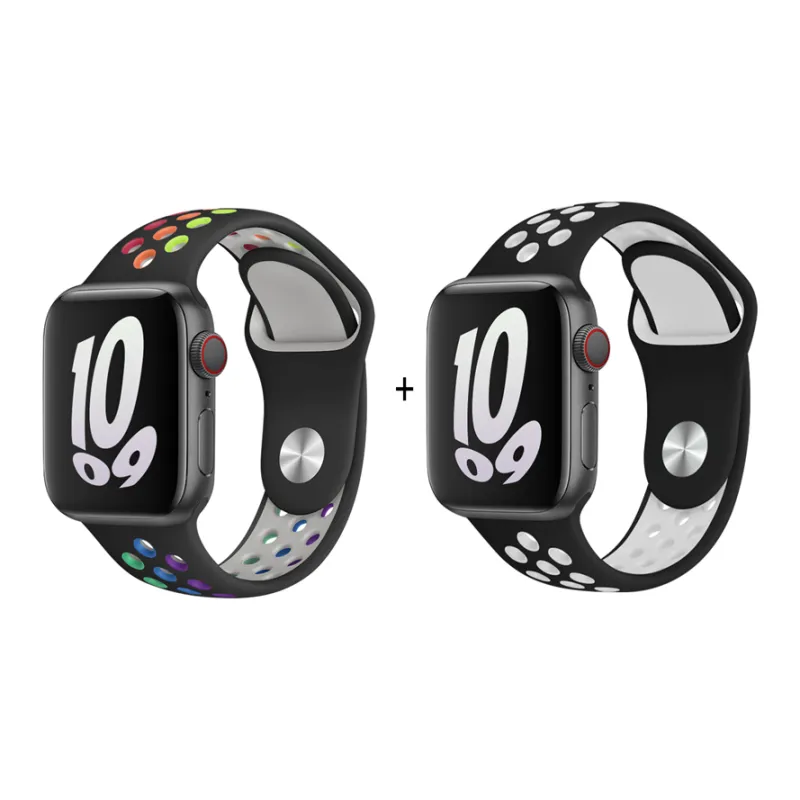 ZHISHENG Apple Compatibility Watch Band 38~45mm Silicone Material-6
