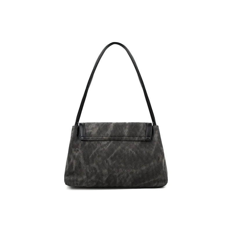 Vigno Synthetic Leather Shoulder Bag Regular Women's Pink/Apricot/Black/Gray/Blue-25