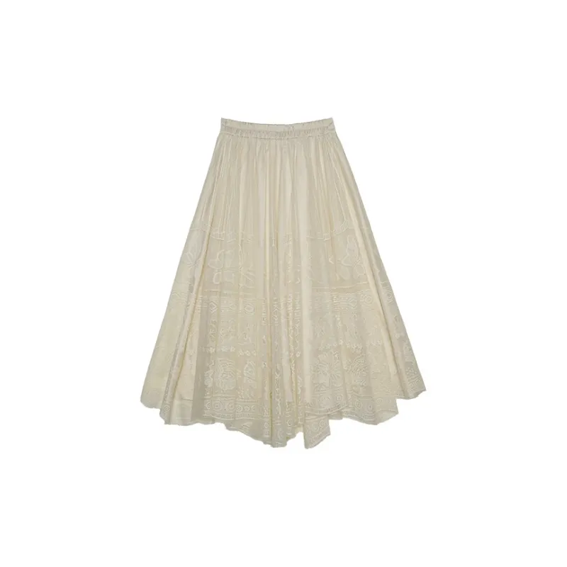ROSESTUDIOBYGUOPEI Casual Long Skirts Women's-1