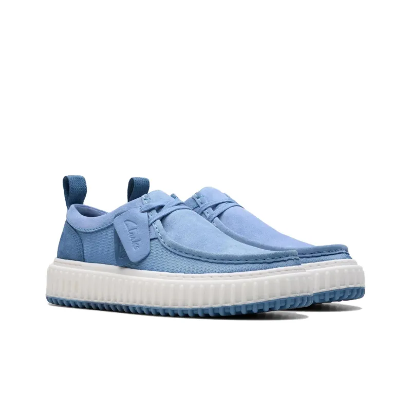 Clarks Wear Resistant Skateboard Shoes Men's Blue-1