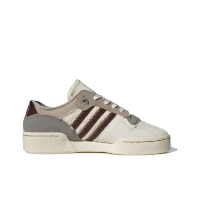 Adidas Originals Rivalry Anti Slip Wear Resistant Low Top Skateboard Shoes Unisex Beige Brown-1