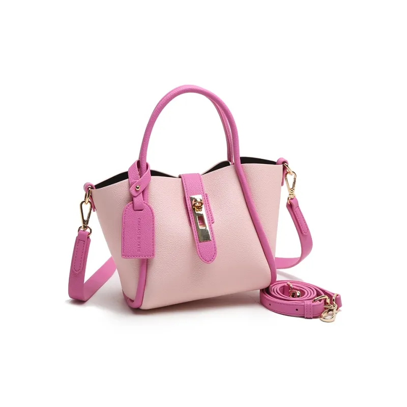 Carit&Koty Polyurethane/Synthetic Leather One Shoulder Handbags Regular Women's Pink-4