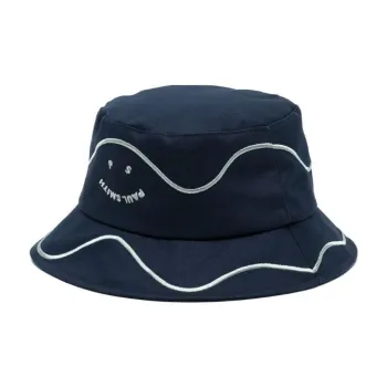PS Paul Smith Smiley Face-embroidered Bucket Hat