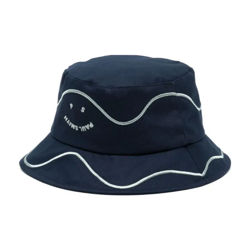 PS Paul Smith Smiley Face-embroidered Bucket Hat-0