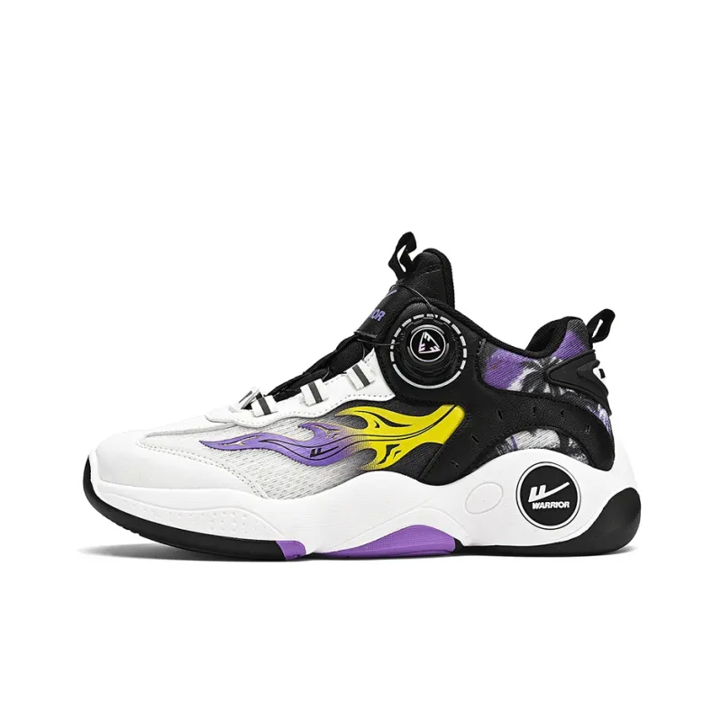 Warrior Premium Collection Cushioning Anti-Slip Wear-Resistant Breathability Mid-Top Basketball Shoes Men's-8