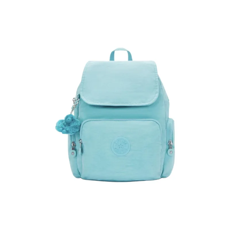 Kipling Recycled Polyamide Backpack Small Size Unisex Deep Sea Green-0