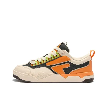 FILA FUSION Nollie Low Top Skateboard Shoes Men's Orange Gray