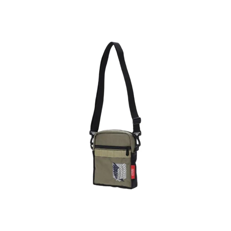 Manhattan Portage CORDURA Classic Fabric Shoulder Bag Crossbody Bag Extra Small Men's Khaki & Black-1
