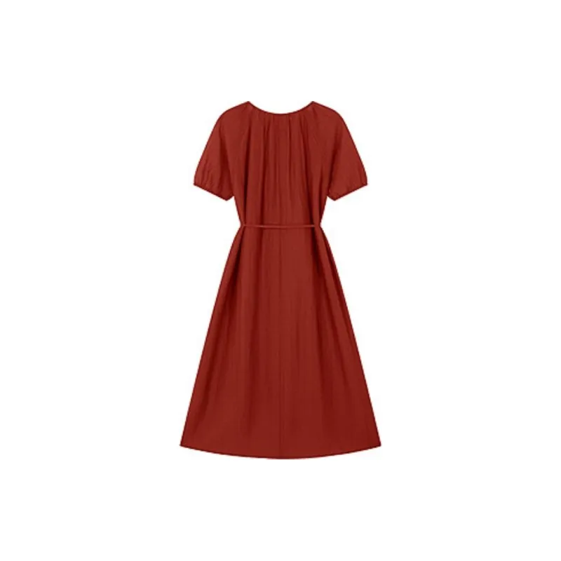 XWI Short Sleeved Dresses Women's Red-1