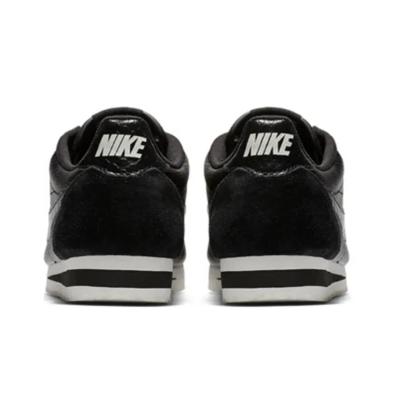 Nike Classic Cortez Leather 'Black Dark Grey White' Women's-3