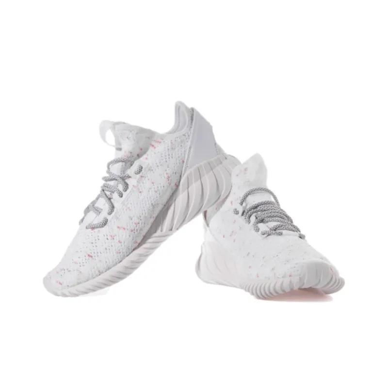 Adidas Tubular Doom Sock White Grey Burgundy-2
