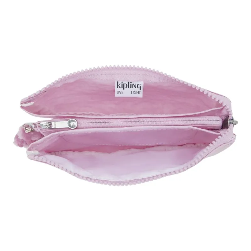 Kipling Recycled Polyamide Wallet Large Size Women's Pink-4
