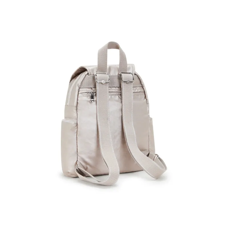 Kipling Polyamide Backpack Small Size Women's Metallic Finish-2