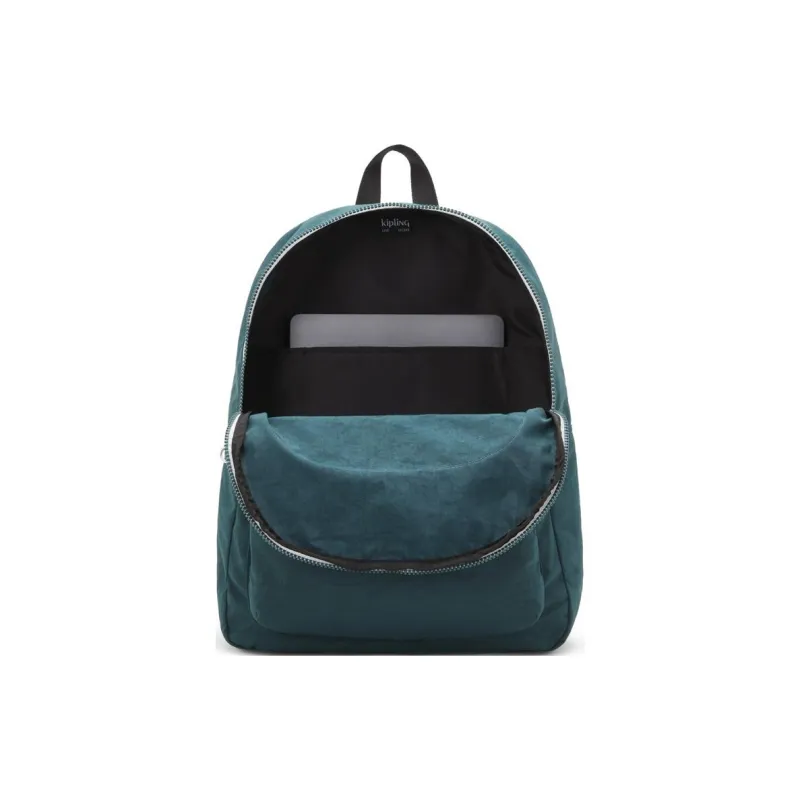 Kipling Recycled Polyamide Backpack Large Size Unisex Vintage Green-3