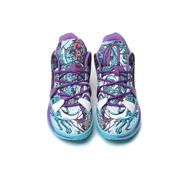 BURCOME Anti Slip Wear Resistant Breathable Moisture Wicking Mid Top Basketball Shoes Unisex-3