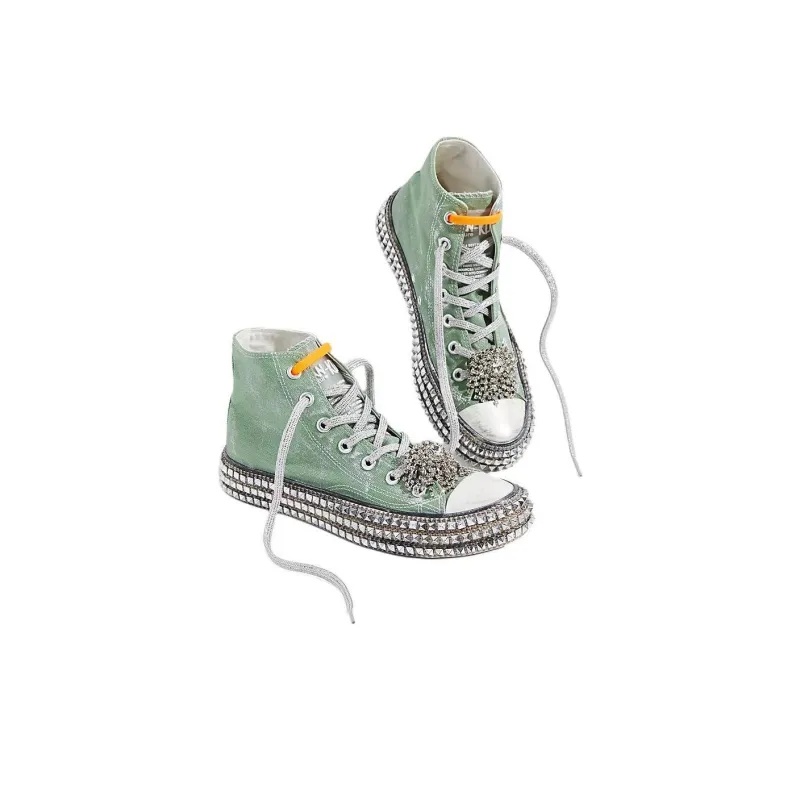 FREE PEOPLE Cruise High-Top Skateboard Shoes Women's Green-2