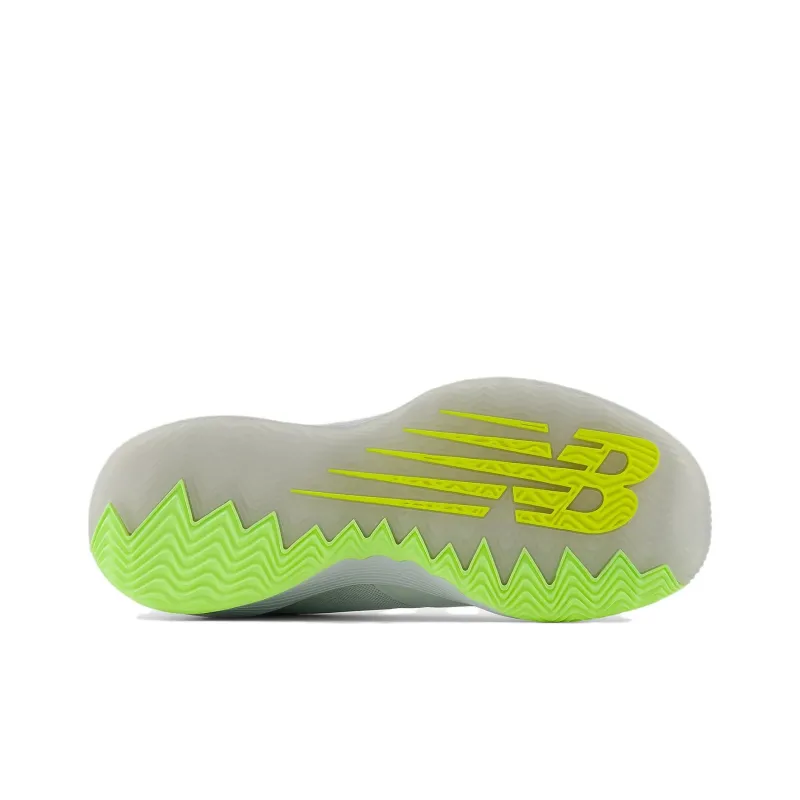 New Balance Hesi Anti Slip Wear Resistant Low Top Basketball Shoes Unisex Gray Green-4