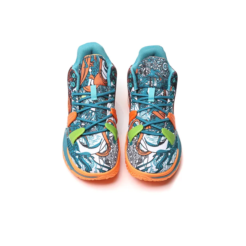 BURCOME Anti Slip Wear Resistant Breathable Moisture Wicking Mid Top Basketball Shoes Unisex-15