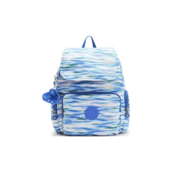 Kipling Recycled Polyester Backpack Small Size Unisex Light Blue